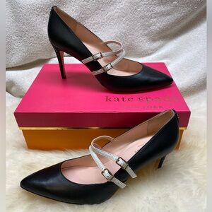 Kate Spade Elpetha Glitter Accent Heels